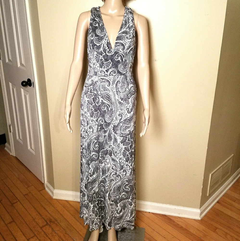 H&M Pasley print Maxi Summer dress. Sz S